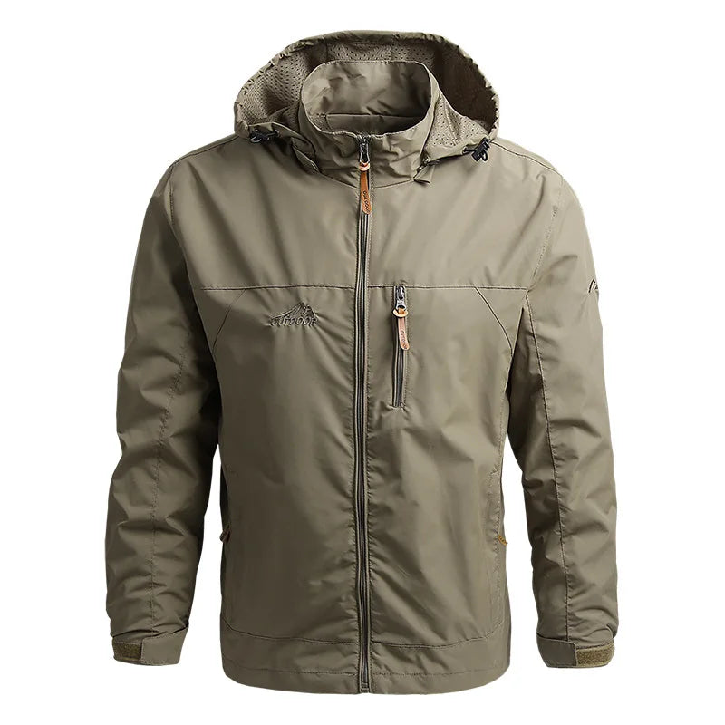 Tactical Waterproof Windbreaker Jacket with Hood