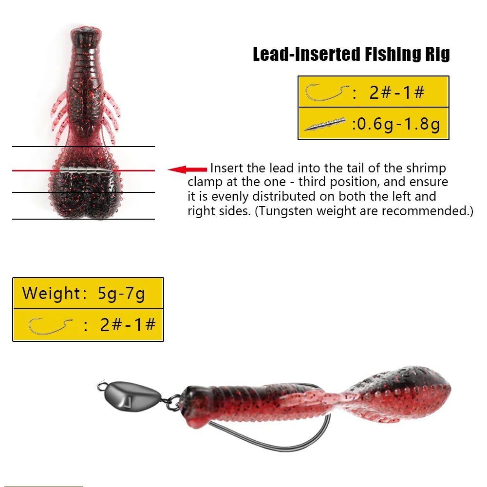 SUNMILE Stick Bait – Heavy Weighted Soft Plastic Lures for Bass Fishing