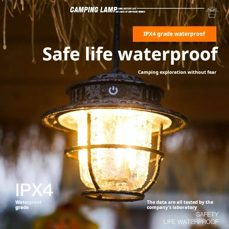 LED Retro Dimmable Camping Lantern