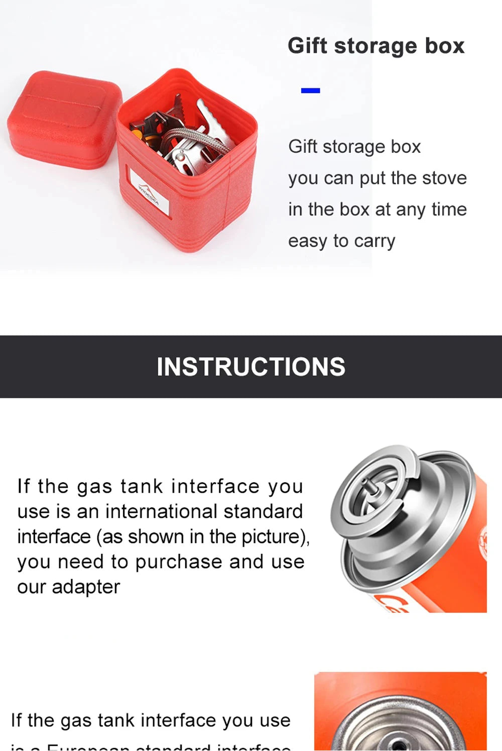 Camping Gas Stove – Portable Folding Outdoor Stove for Cooking