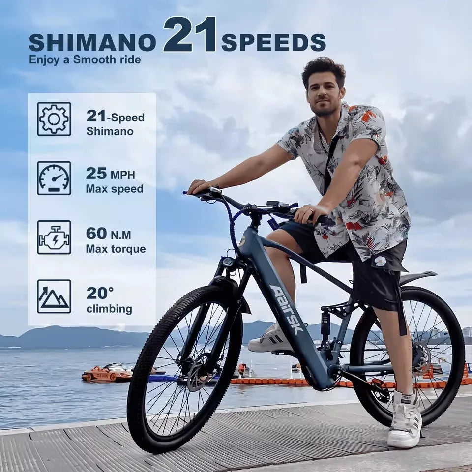 750W Adults Electric Bike – Powerful, Versatile & Built for City and Mountain Rides