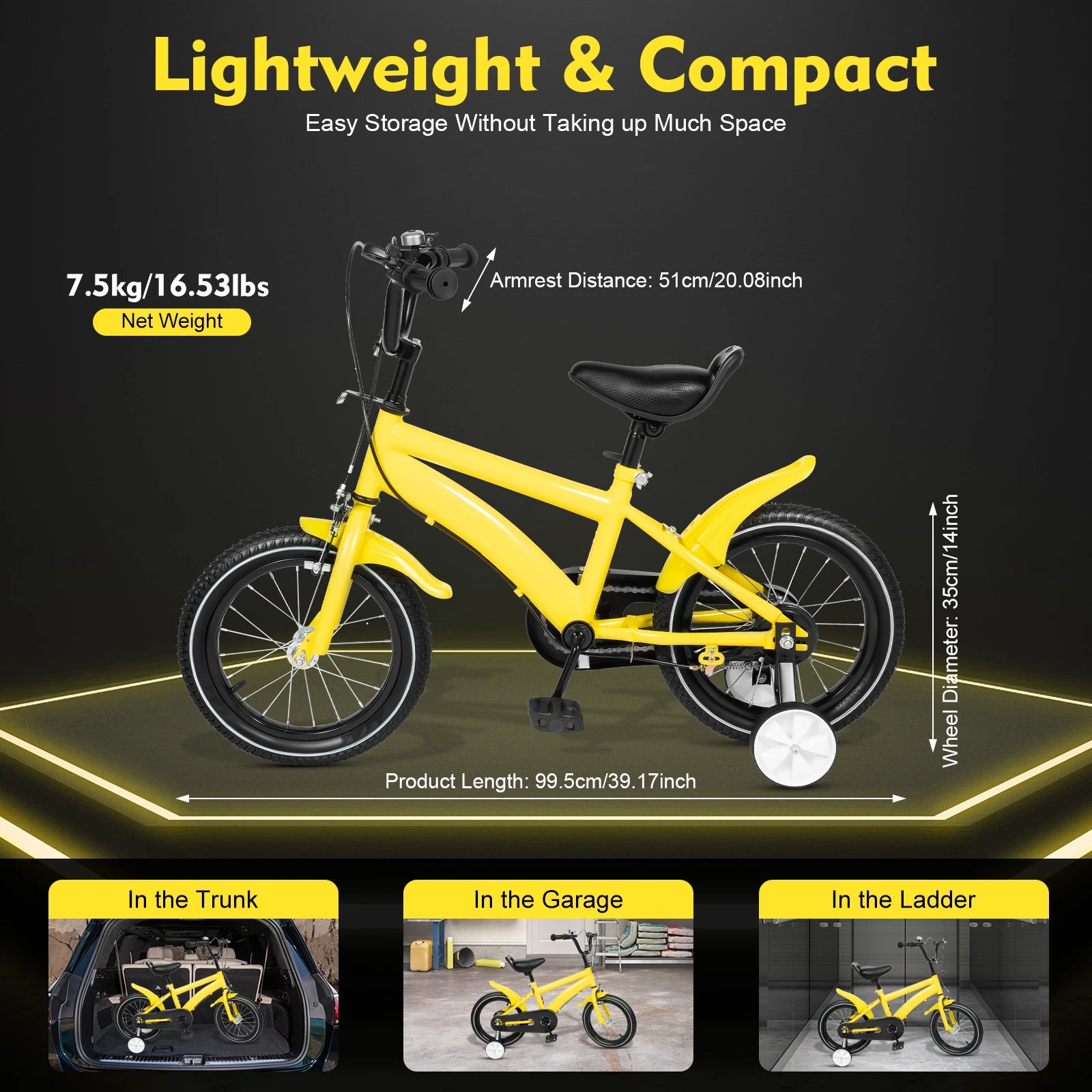 14-Inch Kids’ Bicycle – Safe, Adjustable & Fun for Growing Riders