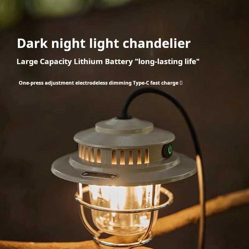 LED Retro Dimmable Camping Lantern