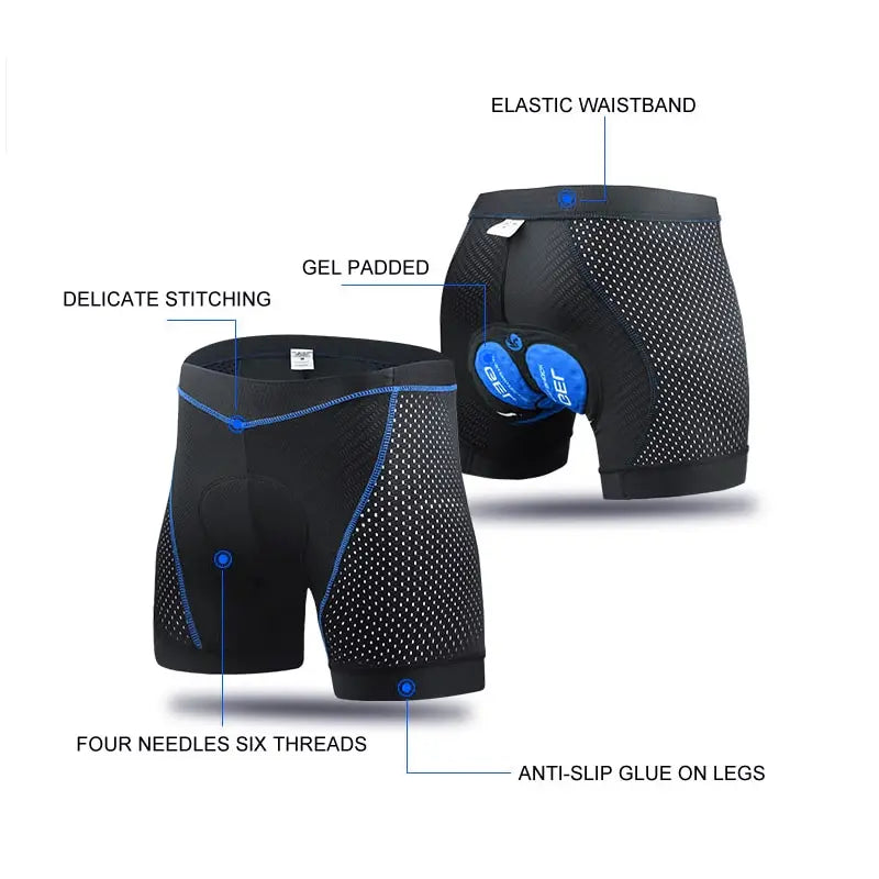X-TIGER 5D Padded Cycling Underwear Shorts