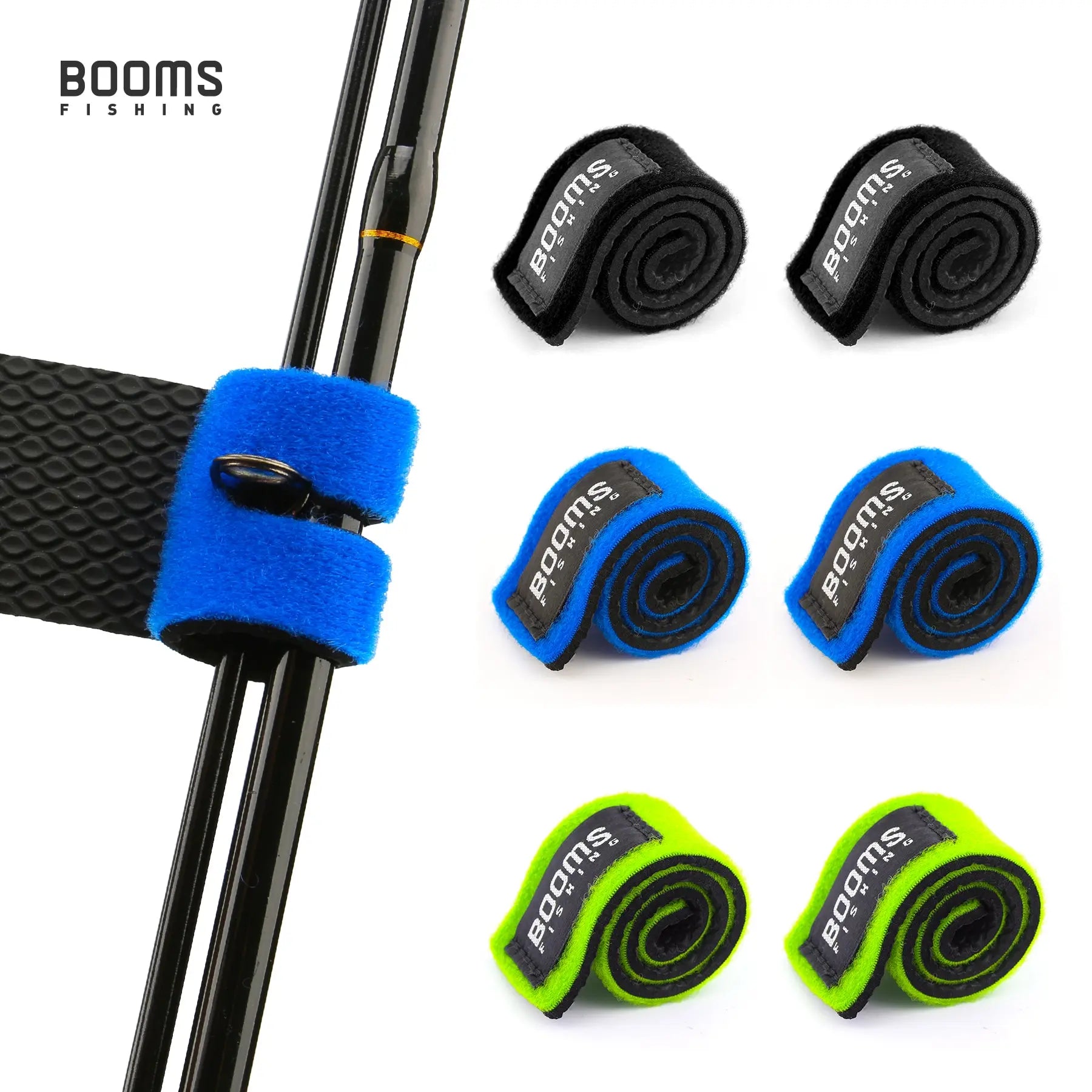Booms Fishing RS3 Rod Holder Belt Strap with Rod Tie