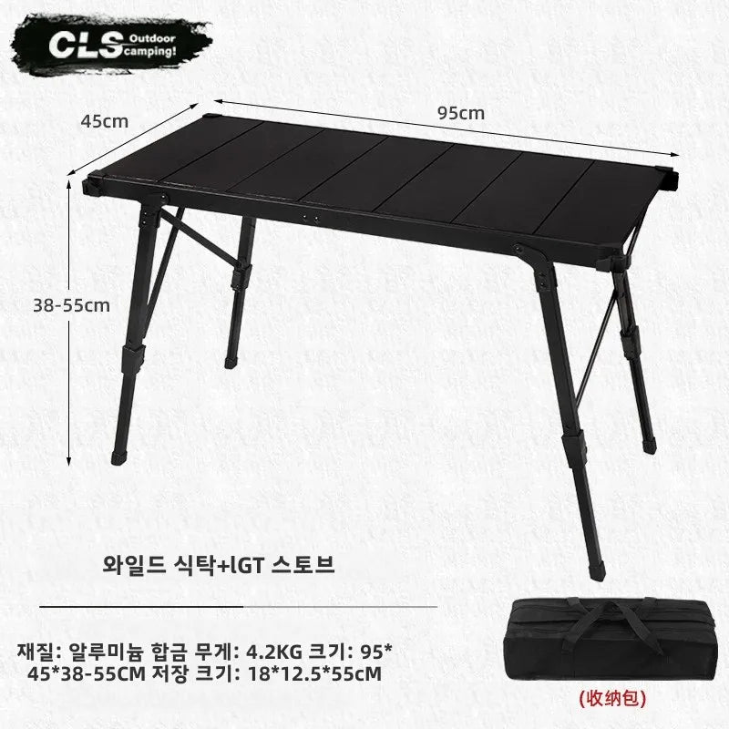 MOUNTAINHIKER Folding Wood Camping Table