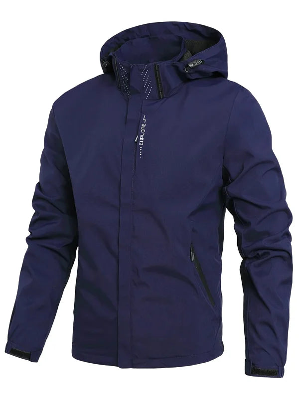 Lightweight Waterproof Rain Jacket & Windbreaker with Hood