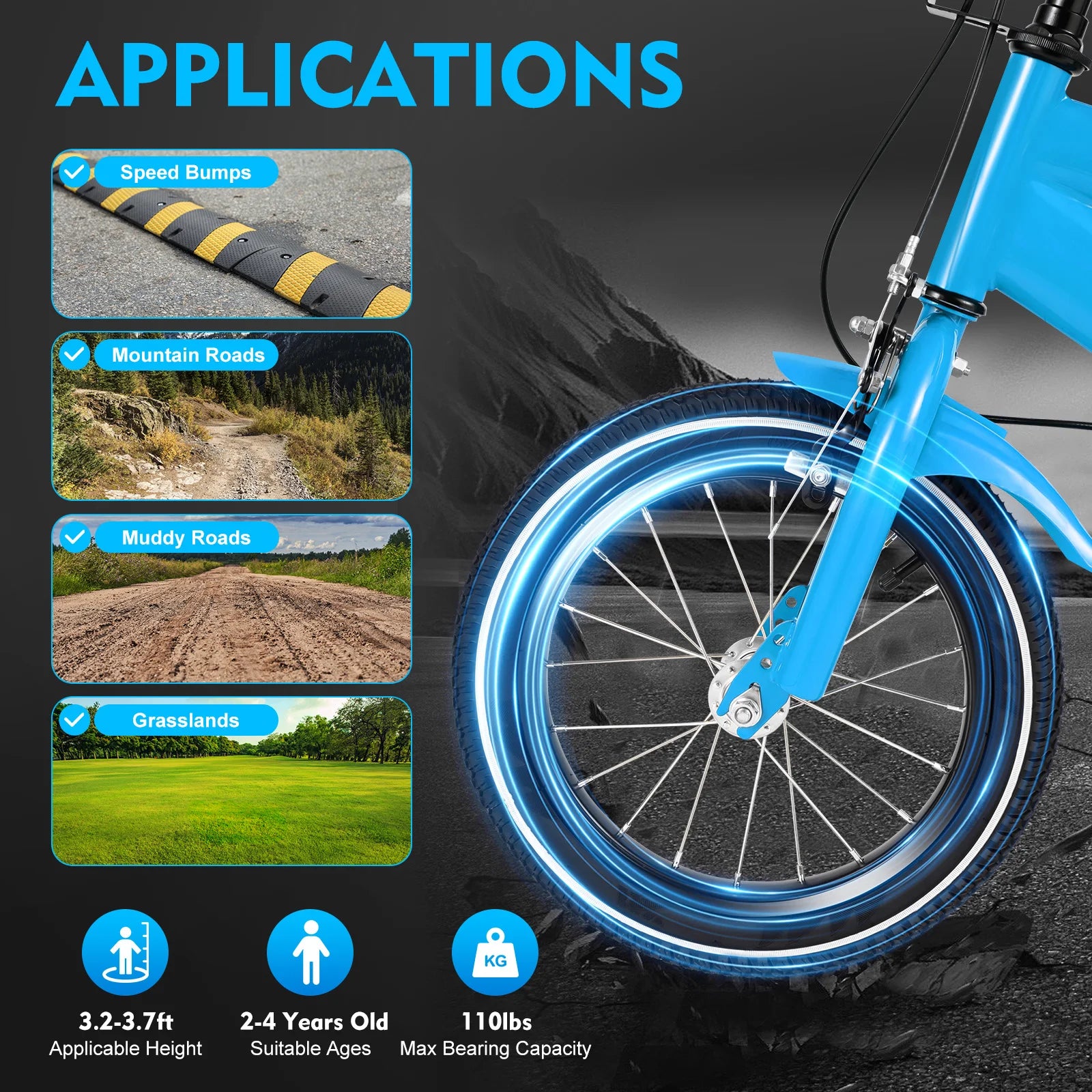 14-Inch Kids’ Bicycle – Safe, Adjustable & Fun for Growing Riders