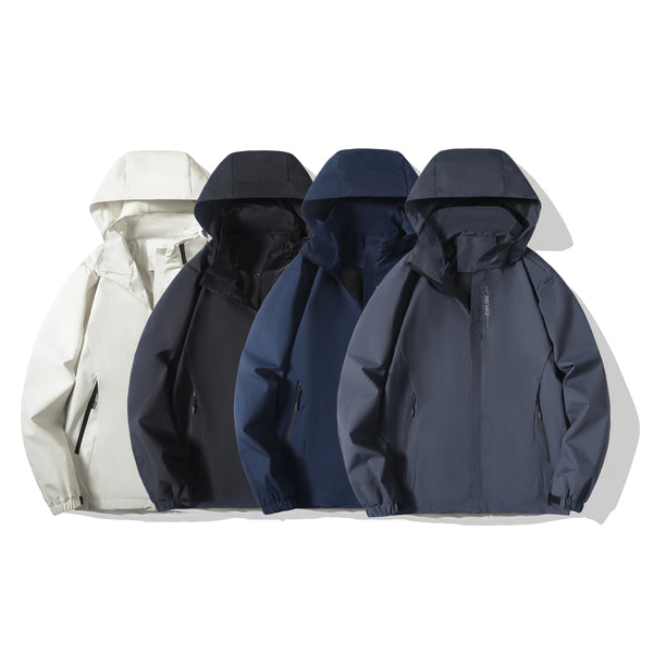 Lightweight Waterproof Rain Jacket & Windbreaker with Hood