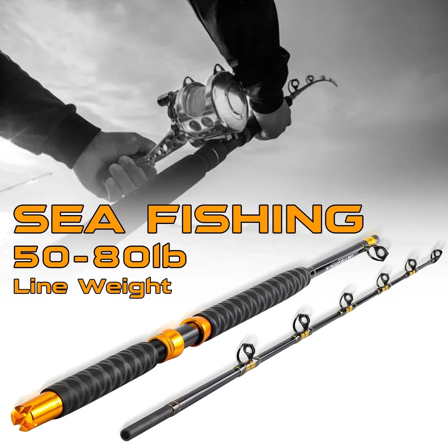 Sougayilang 1.8m Jigging Rod – Heavy-Duty Trolling Rod for Saltwater