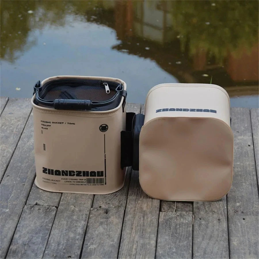 Foldable Portable EVA Fishing Bucket with Rope