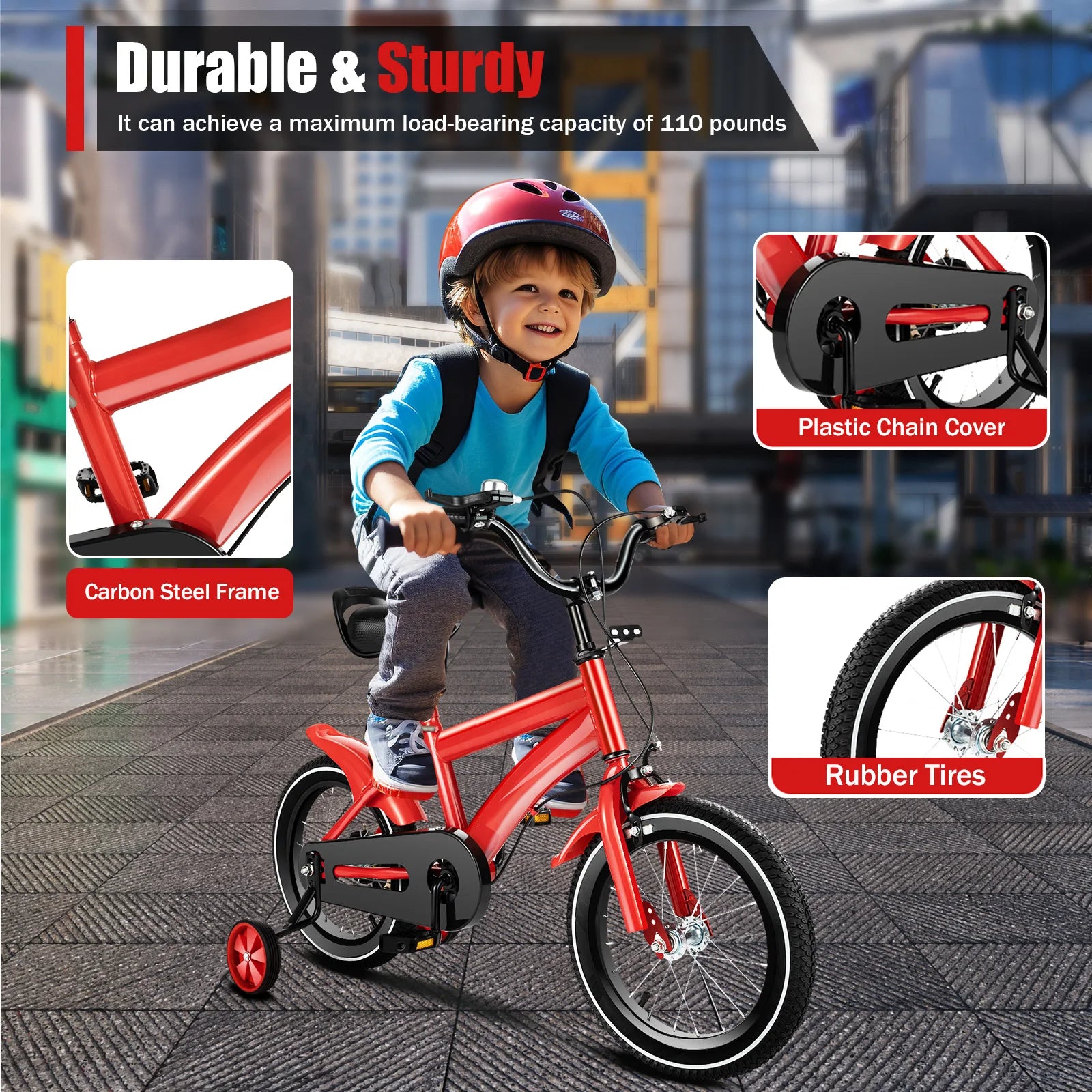 14-Inch Kids’ Bicycle – Safe, Adjustable & Fun for Growing Riders