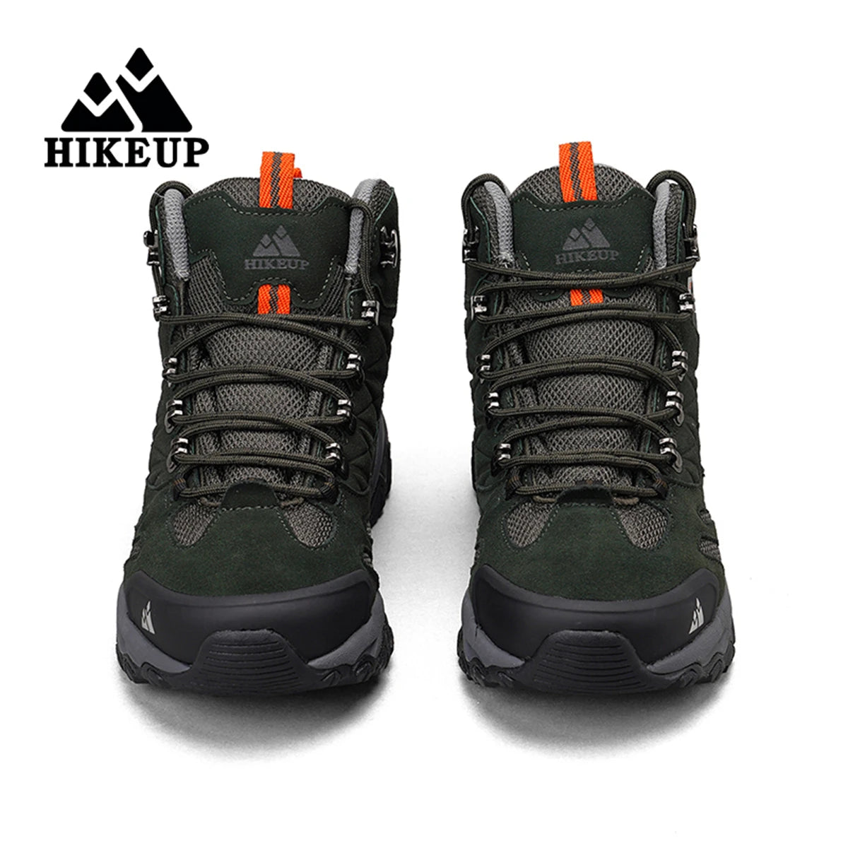 HIKEUP Men’s Winter Hiking Boots – Suede High-Top Tactical Outdoor Footwear