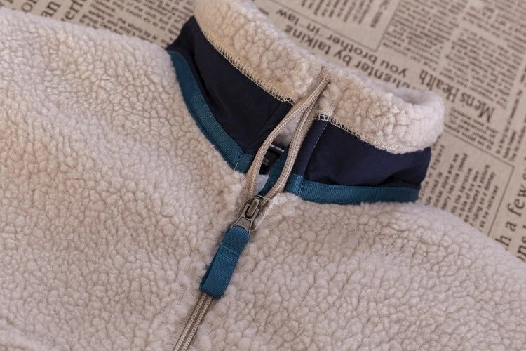 Plush Wool Riding Coat with Lamb Fleece