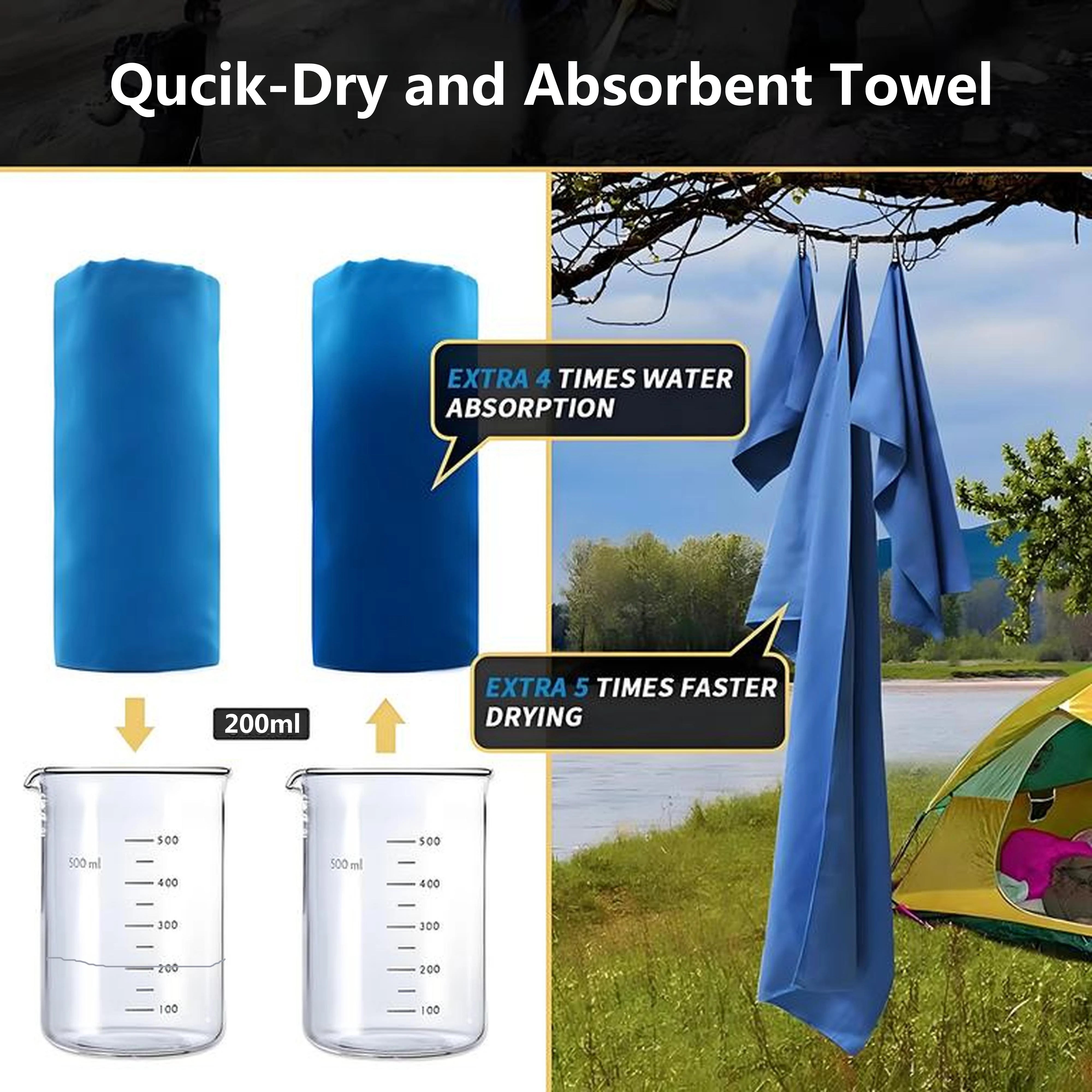 Quick-Dry Microfiber Camping & Sports Towel (40x80cm)