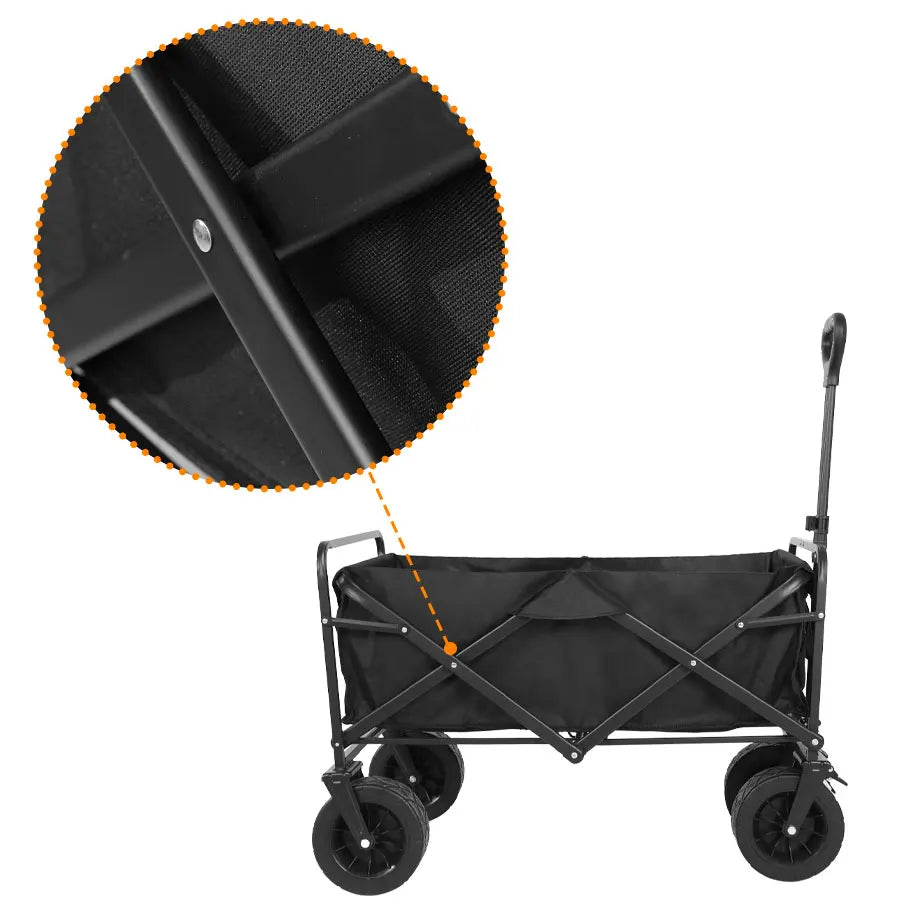 Heavy-Duty Collapsible Folding Utility Wagon for Beach & Camping
