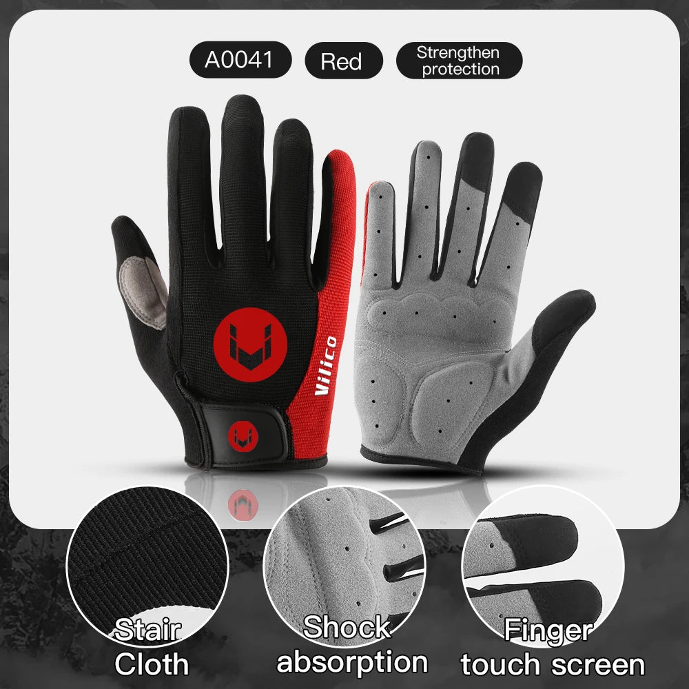 MTB Long Finger Cycling Gloves for Autumn & Winter