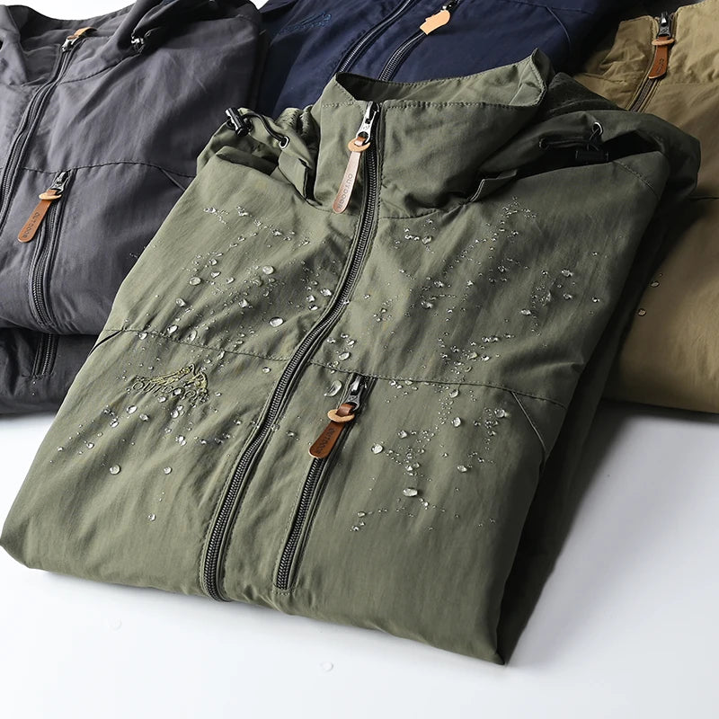Tactical Waterproof Windbreaker Jacket with Hood