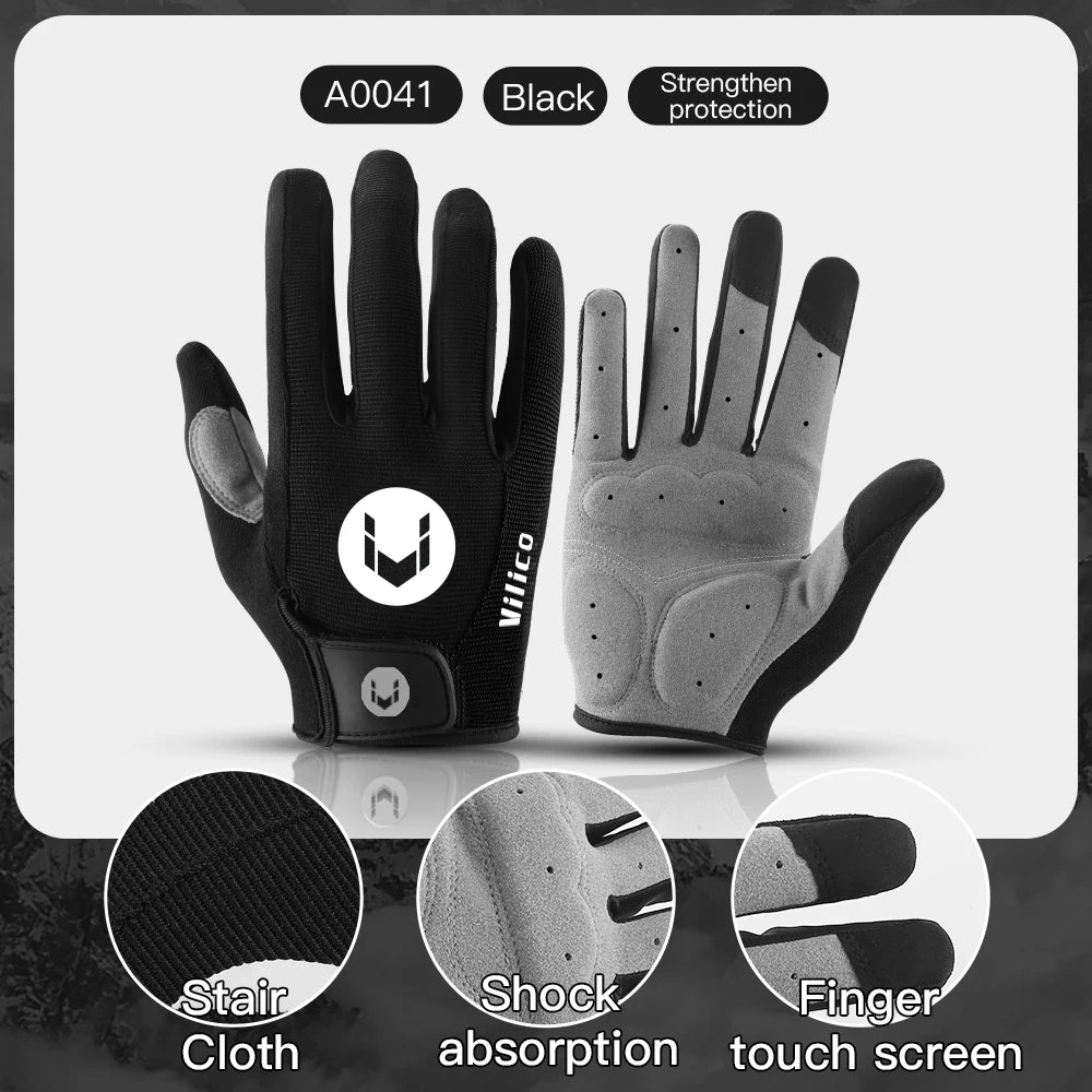 MTB Long Finger Cycling Gloves for Autumn & Winter